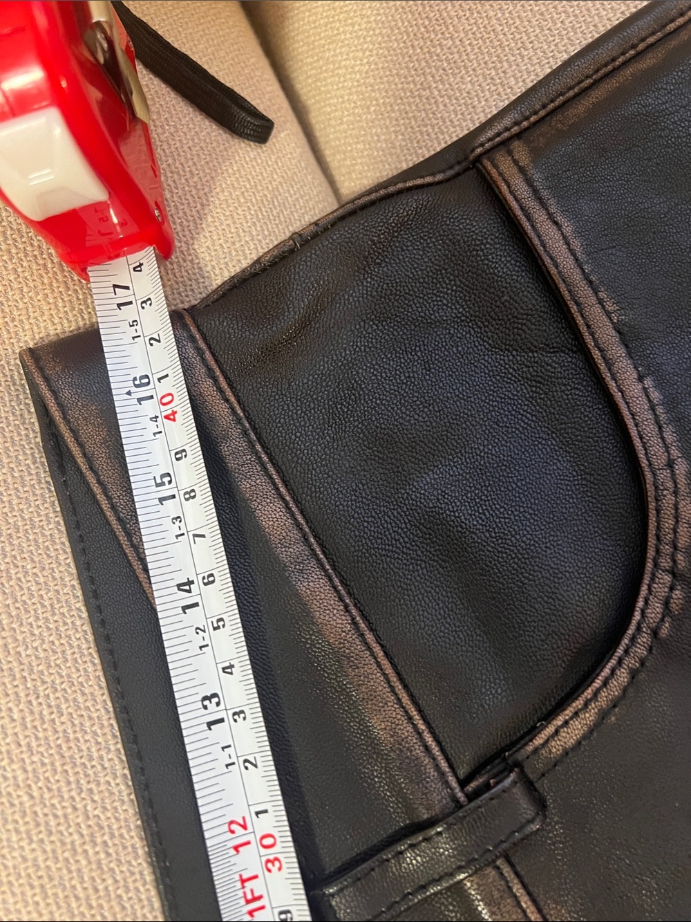 Men’s 100% Genuine Dark Brown Leather Pants - Picture 7 of 11